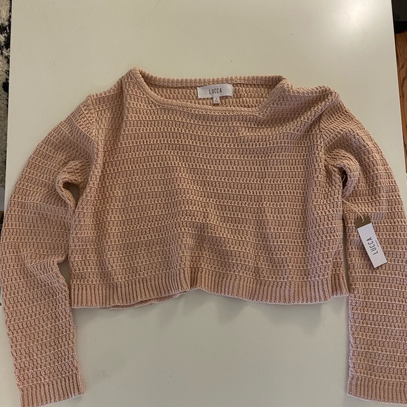 Women’s knit skirt & crop sweater set. Skirt xs top s, light pink - Picture 5 of 5